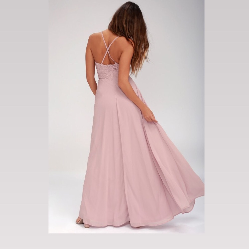 2 Maxi dress dusty lavender great for bridesmaid / wedding - Picture 2 of 3
